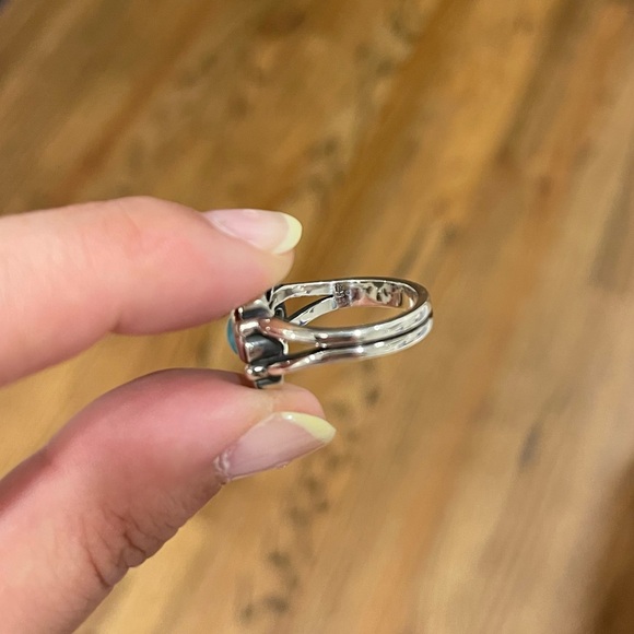 James Avery De Flores Turquoise Ring size 7 - Picture 2 of 2